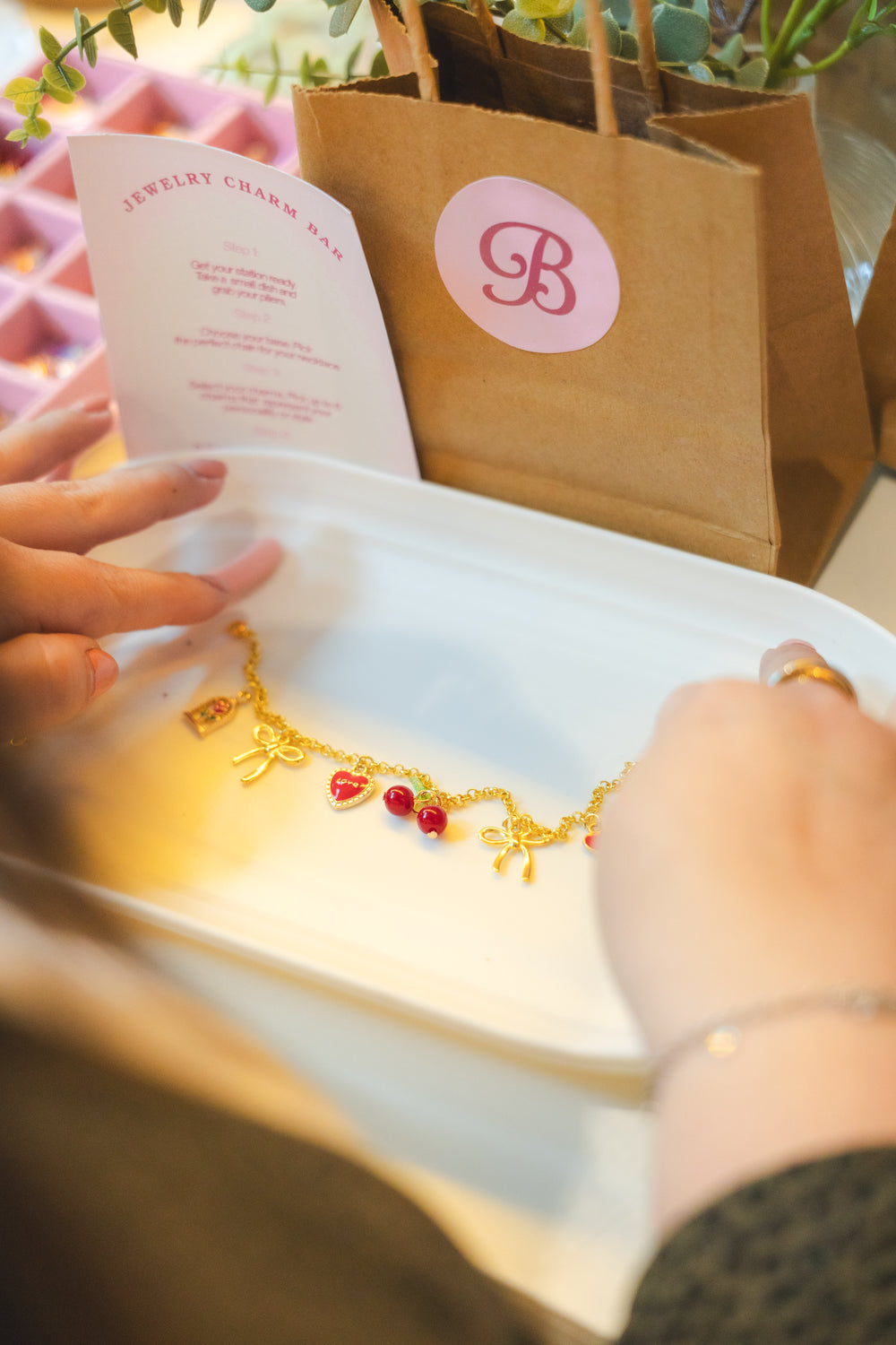 Pulsera creada en un social event de Bookclubcl