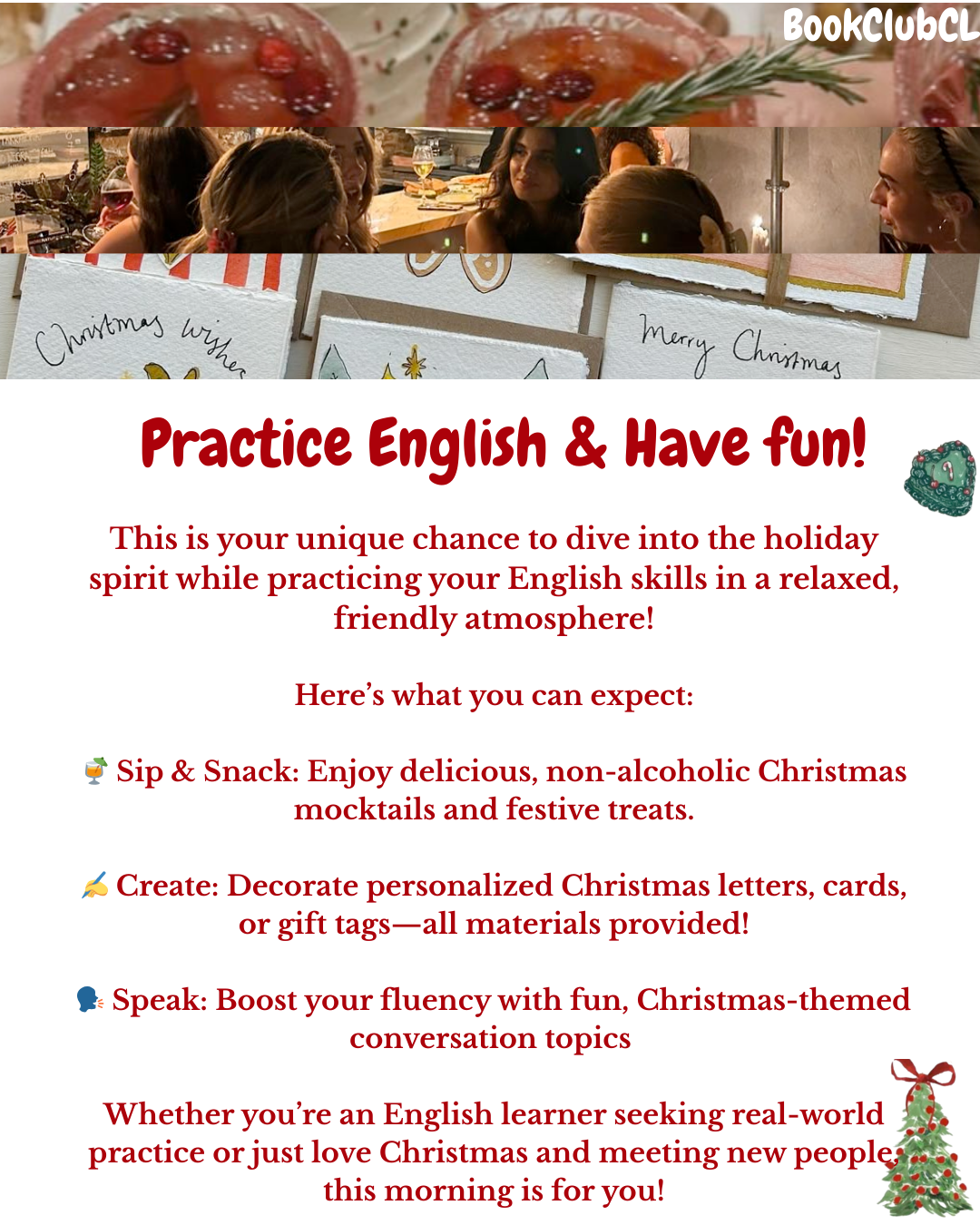 ✨ Evento Social en Inglés Diciembre ✨