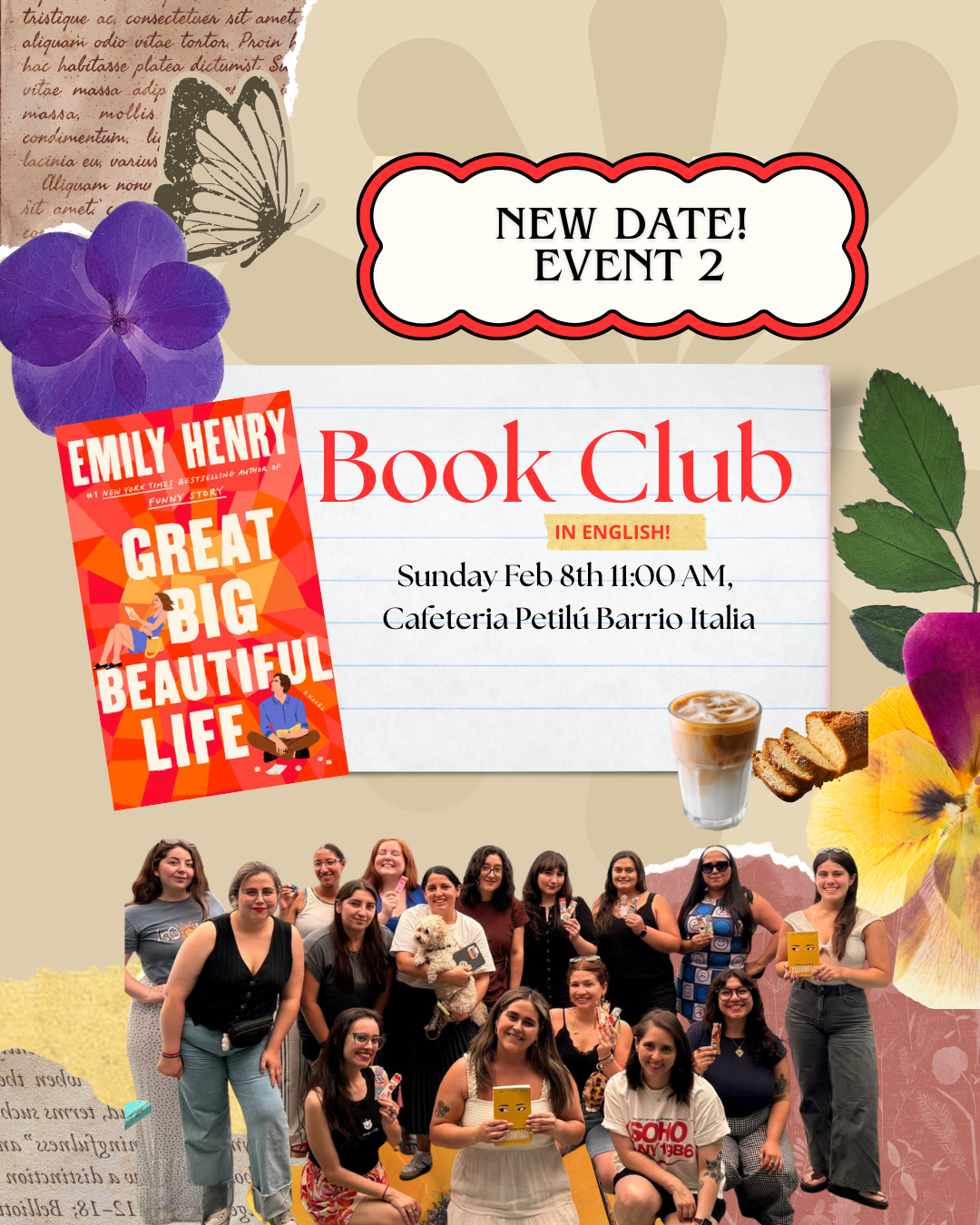 Emily Henry Book Club Event 2 : Coffee, Craft & Conversation (Feb 8)✨